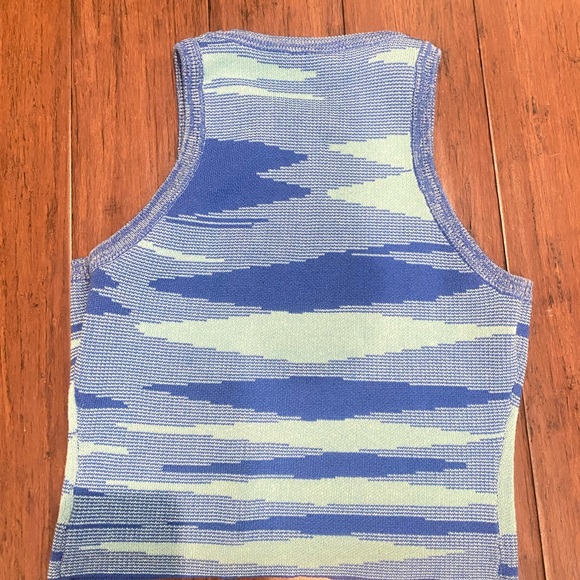 High neck blue y2k crop top - Picture 2 of 2